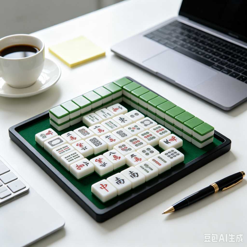 green transparent mahjong tiles